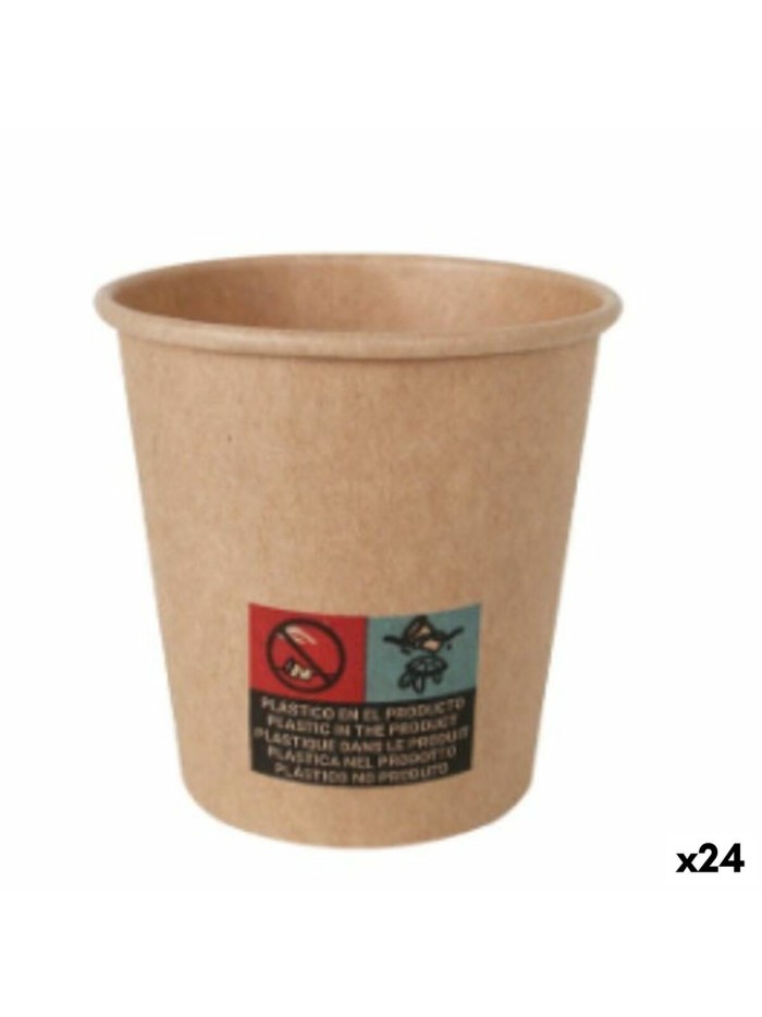 Set de Vasos Algon Cartón Desechables 120 ml 24 Unidades (100 Piezas)