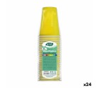 Set de vasos reutilizables Algon Amarillo 24 Unidades 250 ml (25 Piezas)
