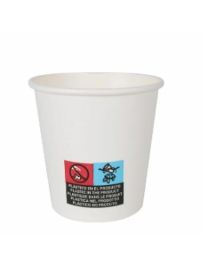 Set de Verres Algon Carton Produits à usage unique Blanc 36 Unités 120 ml (30 Pièces)