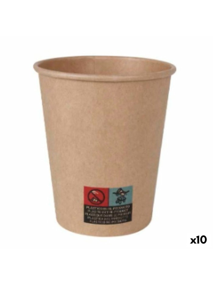 Set de Vasos Algon Cartón Desechables 10 Unidades 250 ml (100 Piezas)