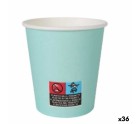 Set de Vasos Algon Cartón Desechables Aguamarina 36 Unidades 200 ml (24 Piezas)