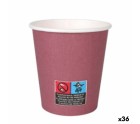 Set de Vasos Algon Cartón Desechables Burdeos 36 Unidades 200 ml (24 Piezas)