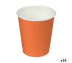 Set de Vasos Algon Cartón Desechables Naranja 36 Unidades (24 Piezas)