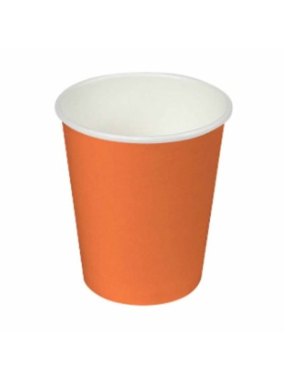 Set de Verres Algon Carton Produits à usage unique Orange 36 Unités (24 Pièces)