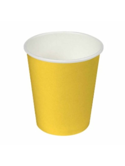 Set de Vasos Algon Cartón Desechables Amarillo 36 Unidades (24 Piezas)