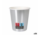 Set de Vasos Algon Cartón Desechables Plateado 36 Unidades 200 ml (10 Piezas)