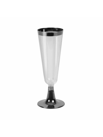 Copas de cava reutilizables Algon Negro 36 Unidades 150 ml (3 Piezas)