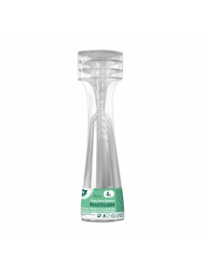 Copas de cava reutilizables Algon Transparente 24 Unidades 150 ml (4 Piezas)