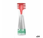 Copas de cava reutilizables Algon Rojo 24 Unidades 150 ml (4 Piezas)
