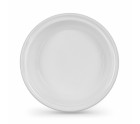 Lot d'assiettes réutilisables Algon Rond Blanc Plastique 20,5 x 3 cm (6 Unités)