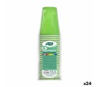 Set de vasos reutilizables Algon Verde 24 Unidades 250 ml (25 Piezas)