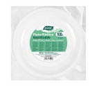 Set of reusable plates Algon Circular White Plastic 25 x 25 x 2,5 cm (6 Units)