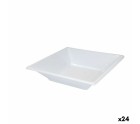 Set de platos reutilizables Algon Blanco Plástico (24 Unidades)