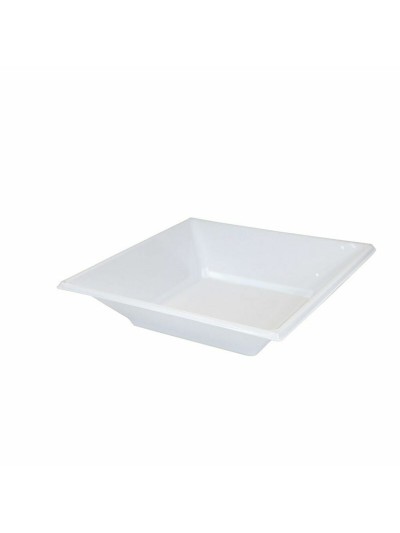 Set de platos reutilizables Algon Blanco Plástico (24 Unidades)