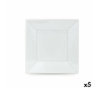 Set of reusable plates Algon White Plastic 23 x 23 x 1,5 cm (36 Units)