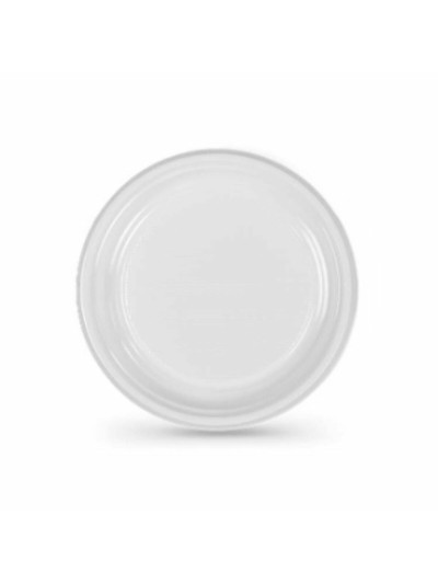 Set de platos reutilizables Algon Blanco 20,5 x 20,5 x 2 cm (36 Unidades)