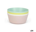 Set of bowls Dem Multicolour 4 Pieces Plastic 12 x 12 x 5 cm (4 Pieces) (24 Units)