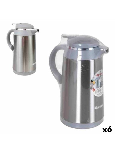 Jarra Térmica Quttin (1 L) Acero 20 x 13 x 27 cm (6 Unidades)