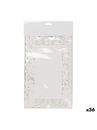 Cake stand Wooow White Paper 19 x 30 cm 24 Pieces (36 Units)