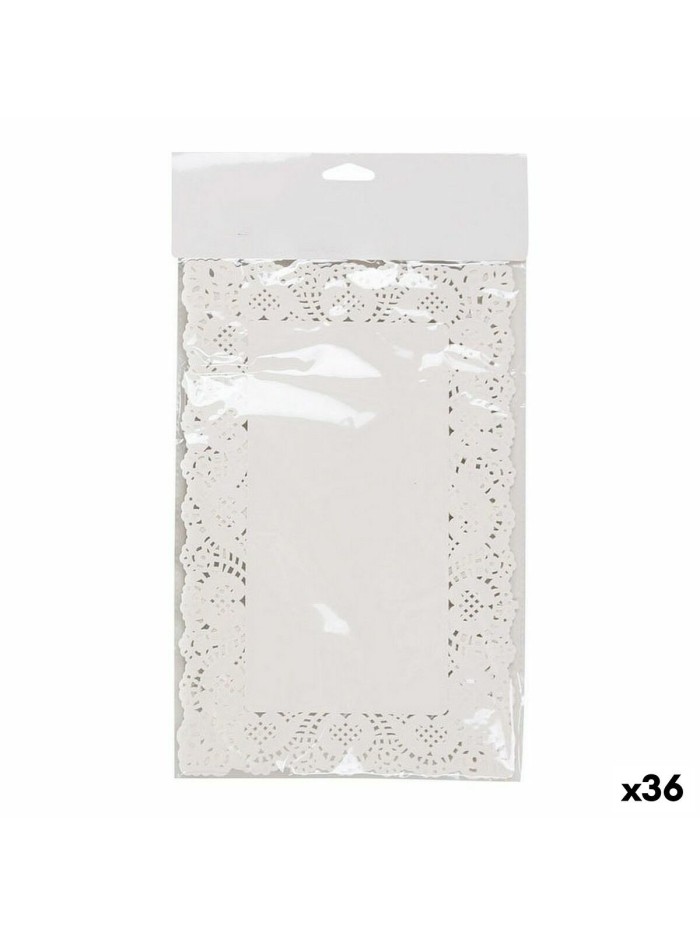 Base de gâteau Wooow Blanc Papier 19 x 30 cm 24 Pièces (36 Unités)