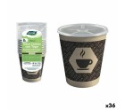 Set de Vasos Algon Cartón Café 8 Piezas 250 ml (36 Unidades)