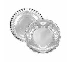 Snack tray Algon Silver Circular 35 x 35 x 2 cm (48 Units)