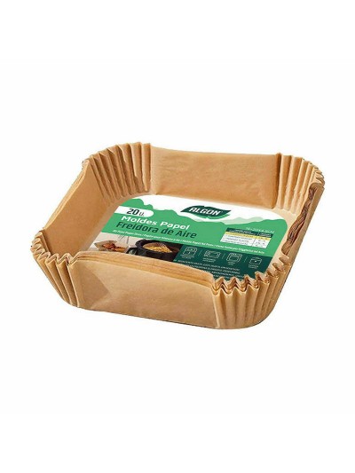 Set de bandejas para Alimentos Algon Freidora sin Aceite 20 cm 20 Piezas (24 Unidades)