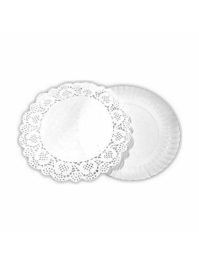 Base para pastel Algon Blanco 16 x 16 x 1,5 cm Redonda (4 Piezas) (48 Unidades)