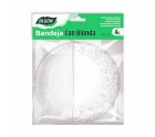 Base para pastel Algon Blanco 16 x 16 x 1,5 cm Redonda (4 Piezas) (48 Unidades)