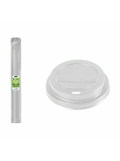 Set of lids for glasses Algon Coffee 100 Pieces 200 ml (20 Units)