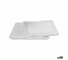 Cake stand Algon White 15 x 22 x 1 cm (4 Pieces) (48 Units)
