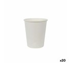 Set of glasses Algon Cardboard White 30 Pieces 250 ml (20 Units)
