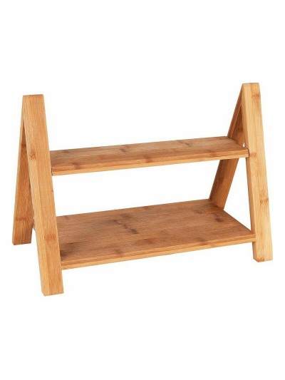 Tabla de servir Viejo Valle Doble altura Bambú 39,7 x 20,3 x 18 cm (2 Unidades)