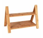 Tabla de servir Viejo Valle Doble altura Bambú 39,7 x 20,3 x 18 cm (2 Unidades)