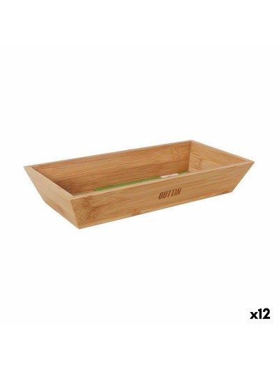 Cuenco Quttin Marrón Bambú 29,3 x 14 x 5 cm (12 Unidades)