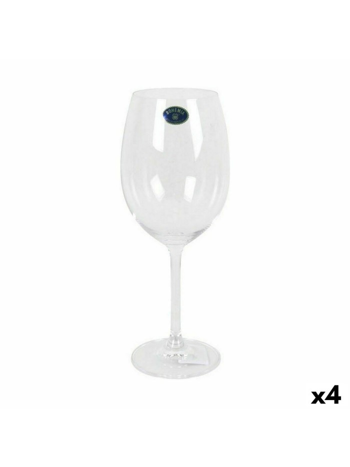 Set de Copas Bohemia Crystal Clara Vino 450 ml 6 Piezas (4 Unidades)
