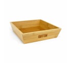 Bowl Quttin Brown Bamboo 20 x 20 x 5 cm (12 Units)