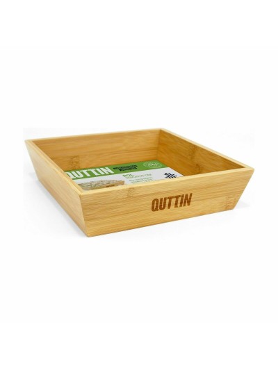 Cuenco Quttin Marrón Bambú 20 x 20 x 5 cm (12 Unidades)