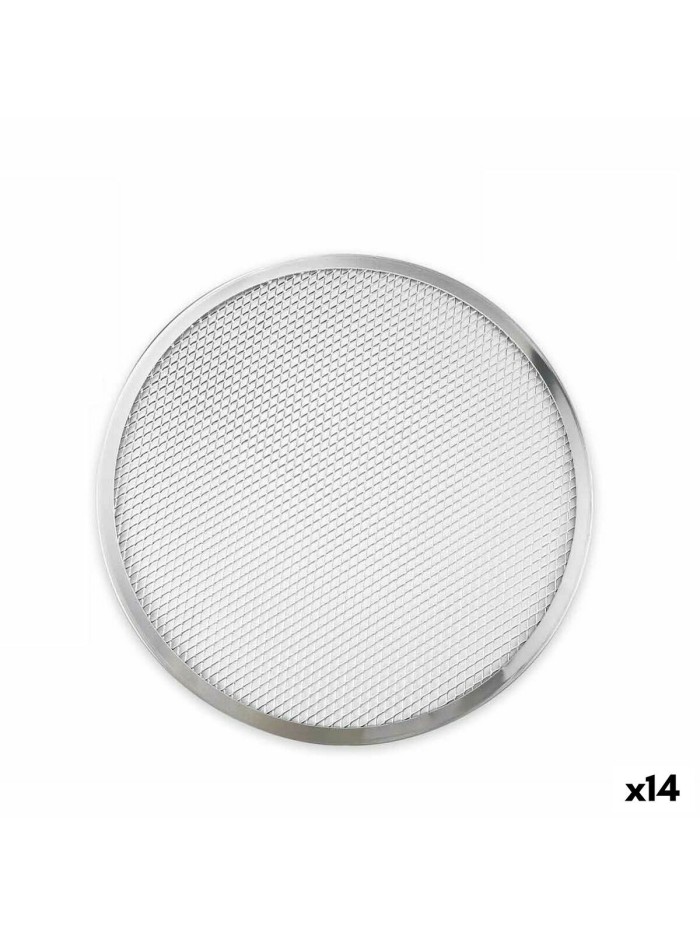 Baking tray Quttin Ø 38 cm Silver Grille Aluminium (14 Units)