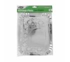 Snack tray Algon Silver Rectangular 23 x 29,5 x 1 cm Disposable (48 Units)