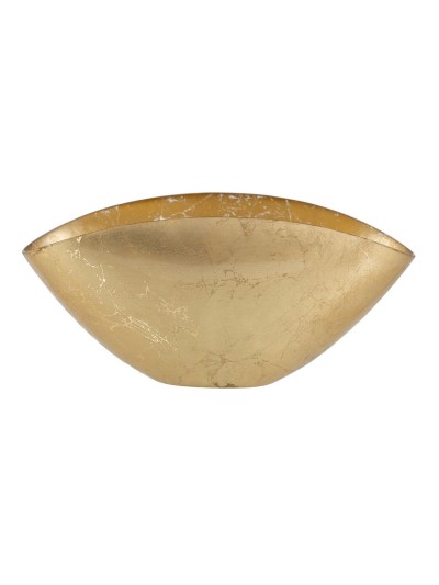 Cuenco Dorado Vidrio 28 x 14 cm