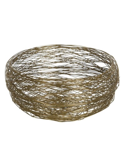 Cuenco Dorado Acero Inoxidable 34 x 34 x 16 cm