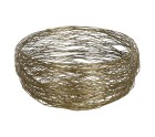 Cuenco Dorado Acero Inoxidable 34 x 34 x 16 cm