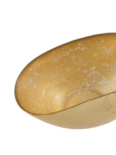 Cuenco Dorado Vidrio 28 x 14 cm