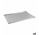 Bandeja para Horno VR Aluminio Rectangular 44 x 31 x 0,5 cm (6 Unidades)