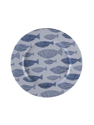 Bajo Plato Versa Peces Metal 33 x 1,5 x 33 cm