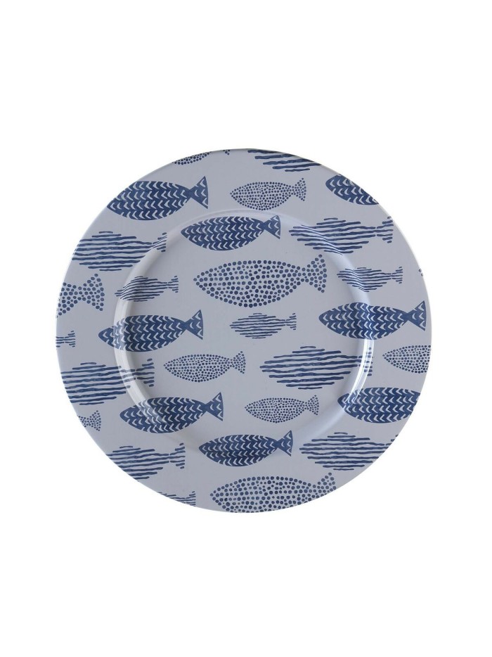 Bajo Plato Versa Peces Metal 33 x 1,5 x 33 cm