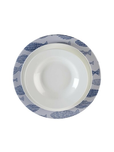 Bajo Plato Versa Peces Metal 33 x 1,5 x 33 cm