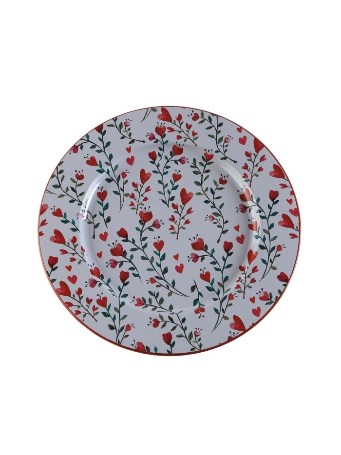 Dessous d'Assiette Versa Coeurs Métal 33 x 1,5 x 33 cm