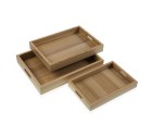 Juego de Bandejas Versa Madera MDF 30 x 5,5 x 40 cm (3 Piezas)